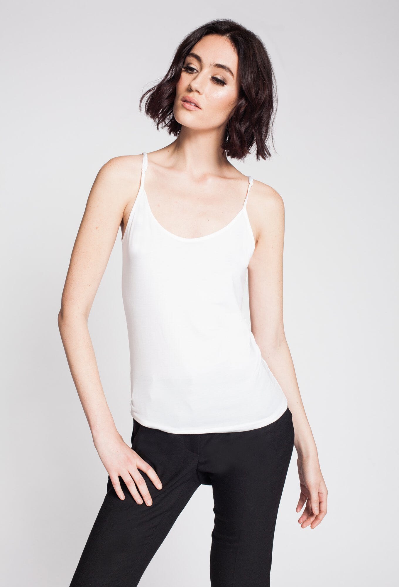 Basic Tank W Skinny (Fitted In Modal) Longer Length Body