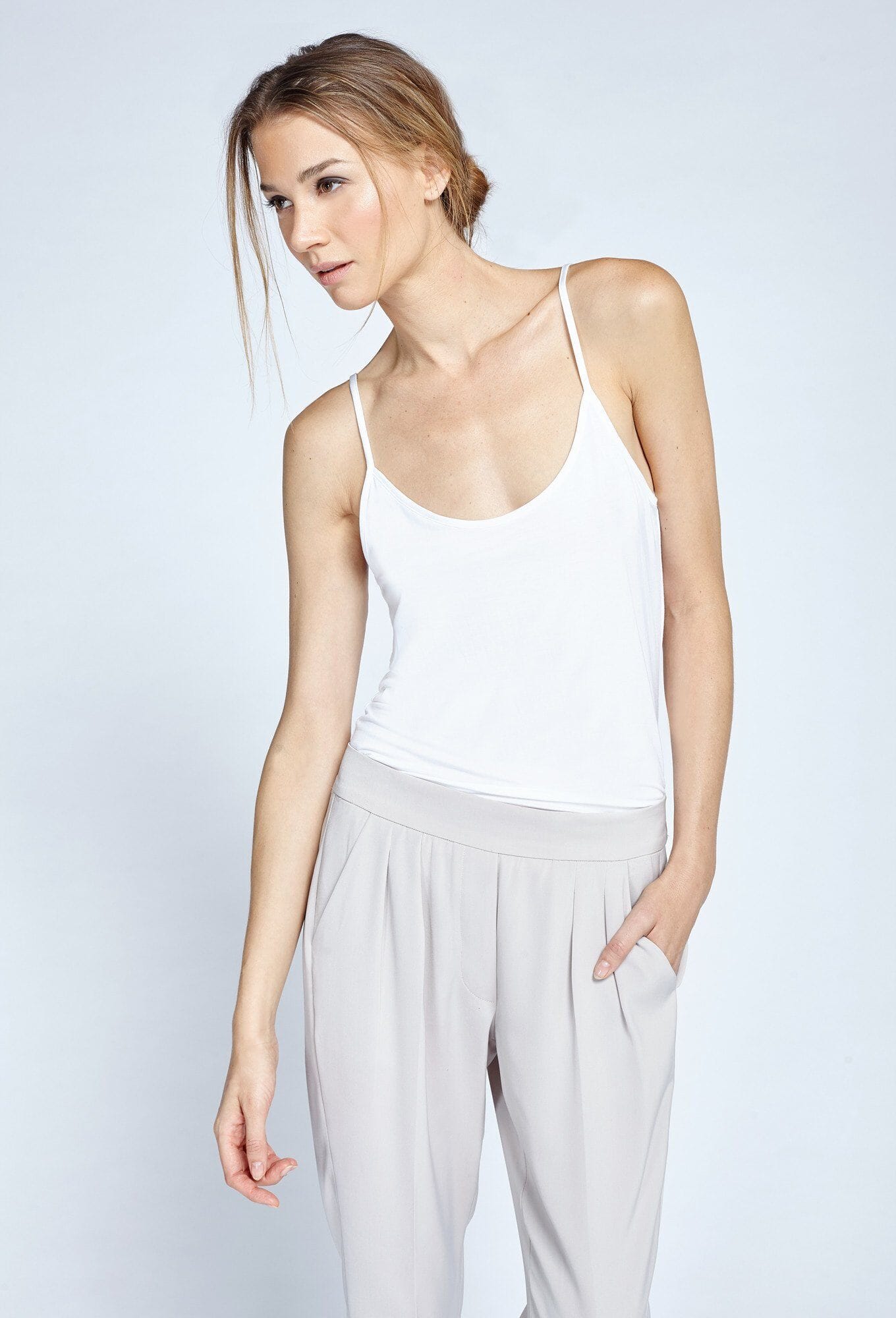 Basic Tank W Skinny (Fitted In Modal) Longer Length Body