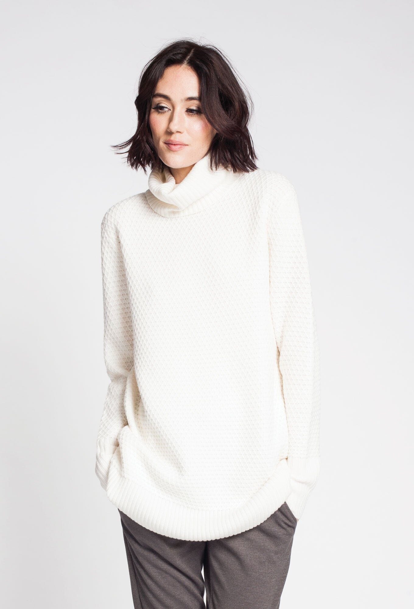 Waflle Stitch Turtleneck