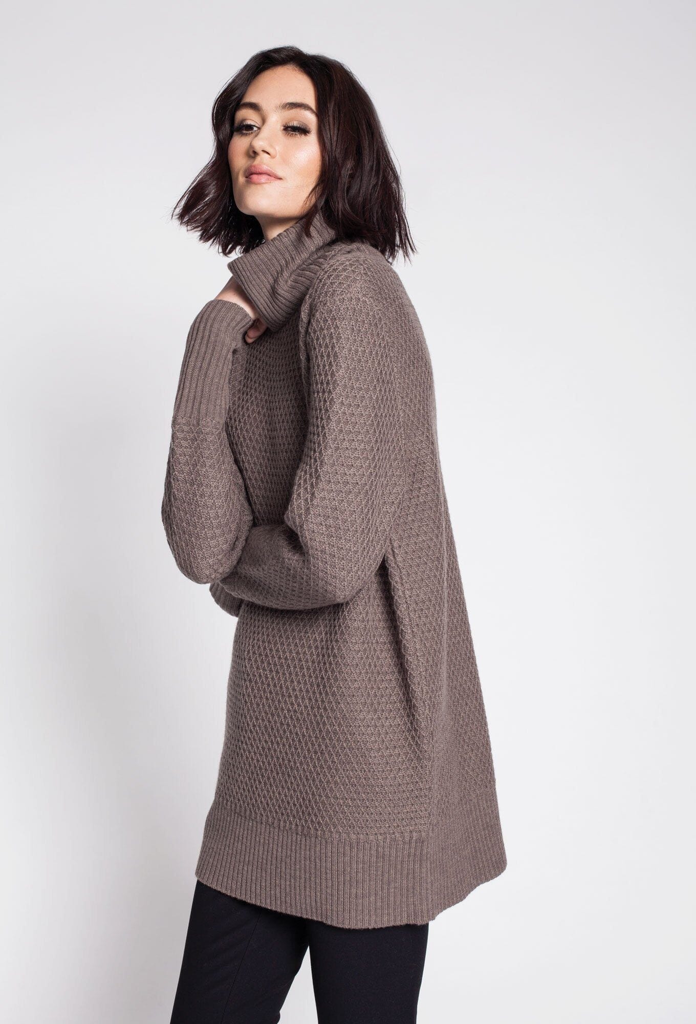 Waflle Stitch Turtleneck