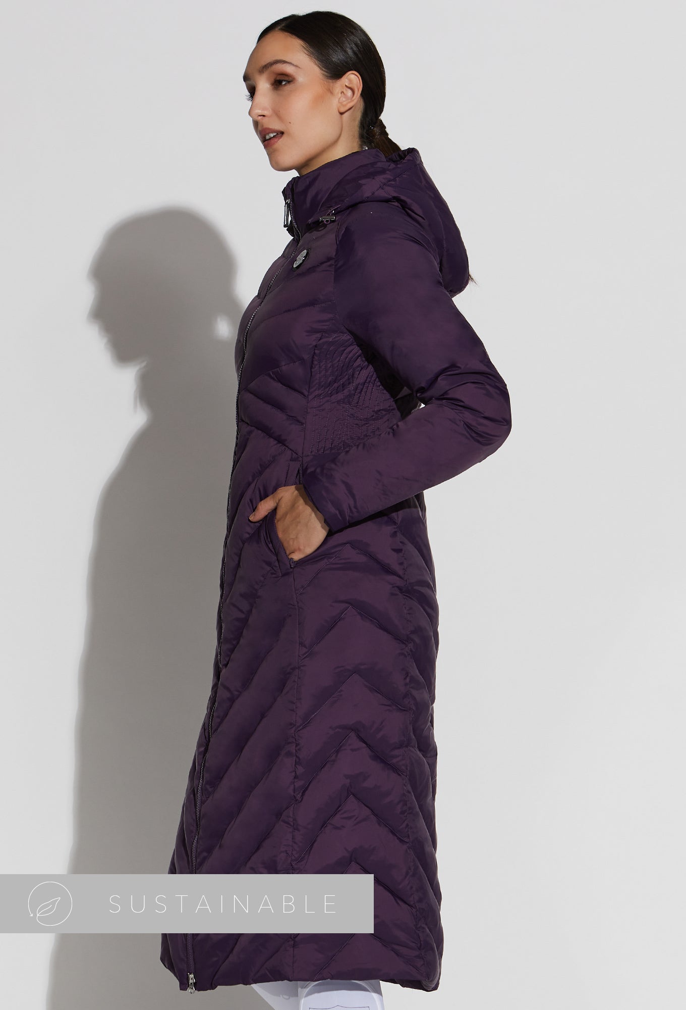 Plum on sale padded coat